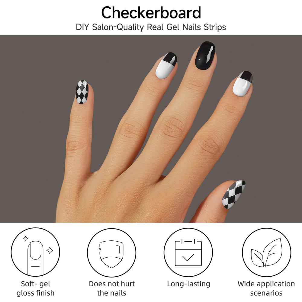 DUKASOU nail strip application demo shows quick, precise at-home manicure.