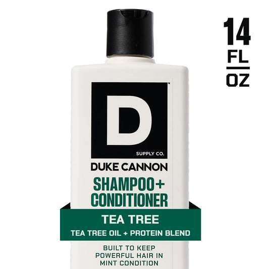 Duke Cannon 2-in-1 Midnight Swim bottle with sandalwood aroma and cleansing action.