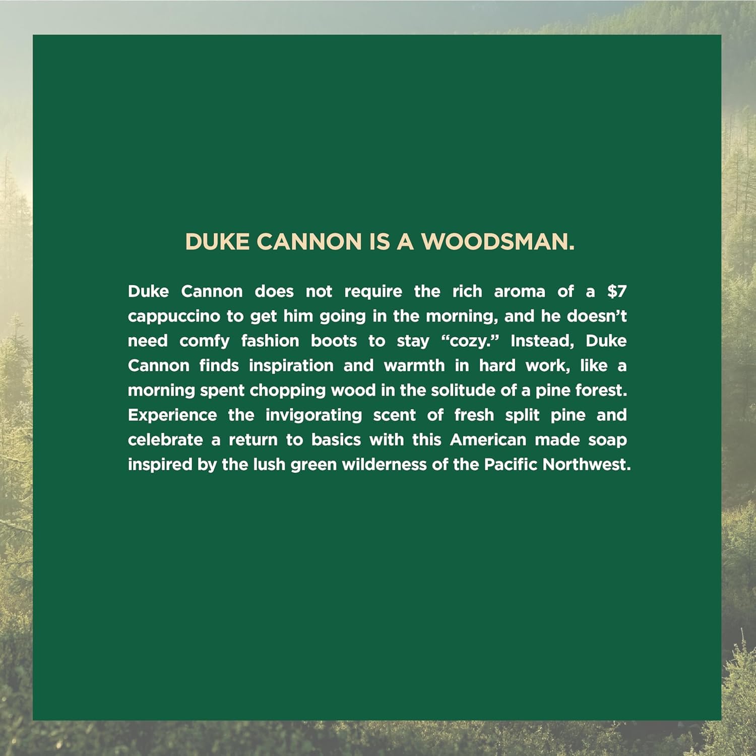 Duke Cannon 3-pack gift-ready packaging ideal stocking stuffer for outdoors enthusiasts.