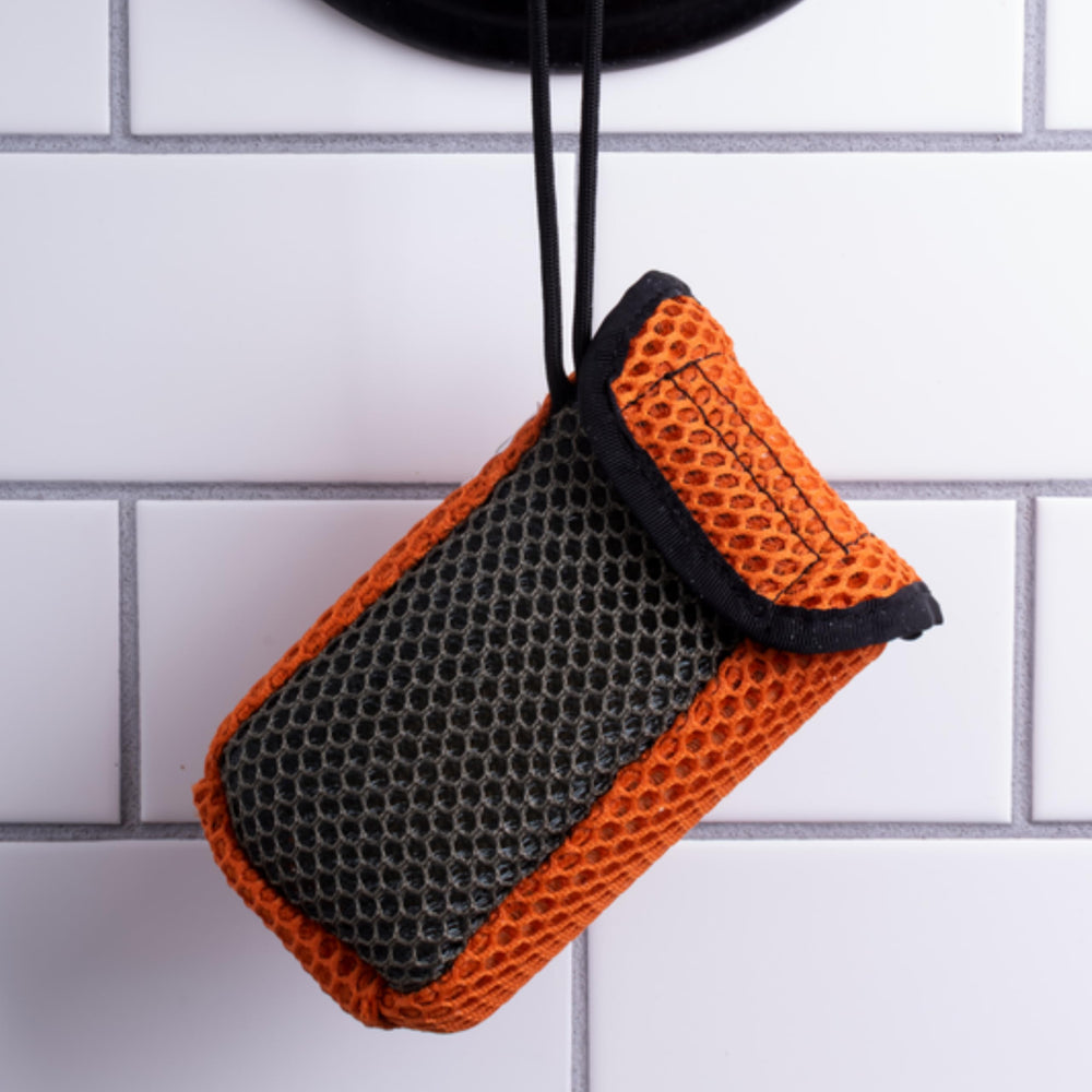 Duke Cannon 550-mil-spec paracord provides durable, outdoor-ready hanging storage.