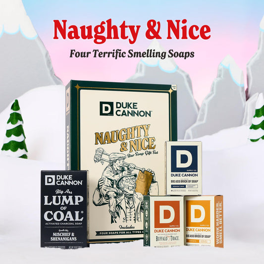 Duke Cannon American Bourbon bar with warm oak fragrance for a bold shower