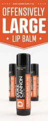 Rugged design appealing to outdoors enthusiasts and military personnel for Duke Cannon Balm.