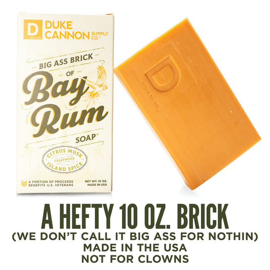 Bay Rum body wash with thick, high-viscosity lather for quick cleansing