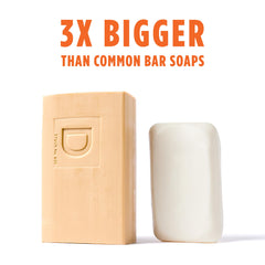 Duke Cannon Big Brick Soap American-made bar for durable daily use in bathrooms.