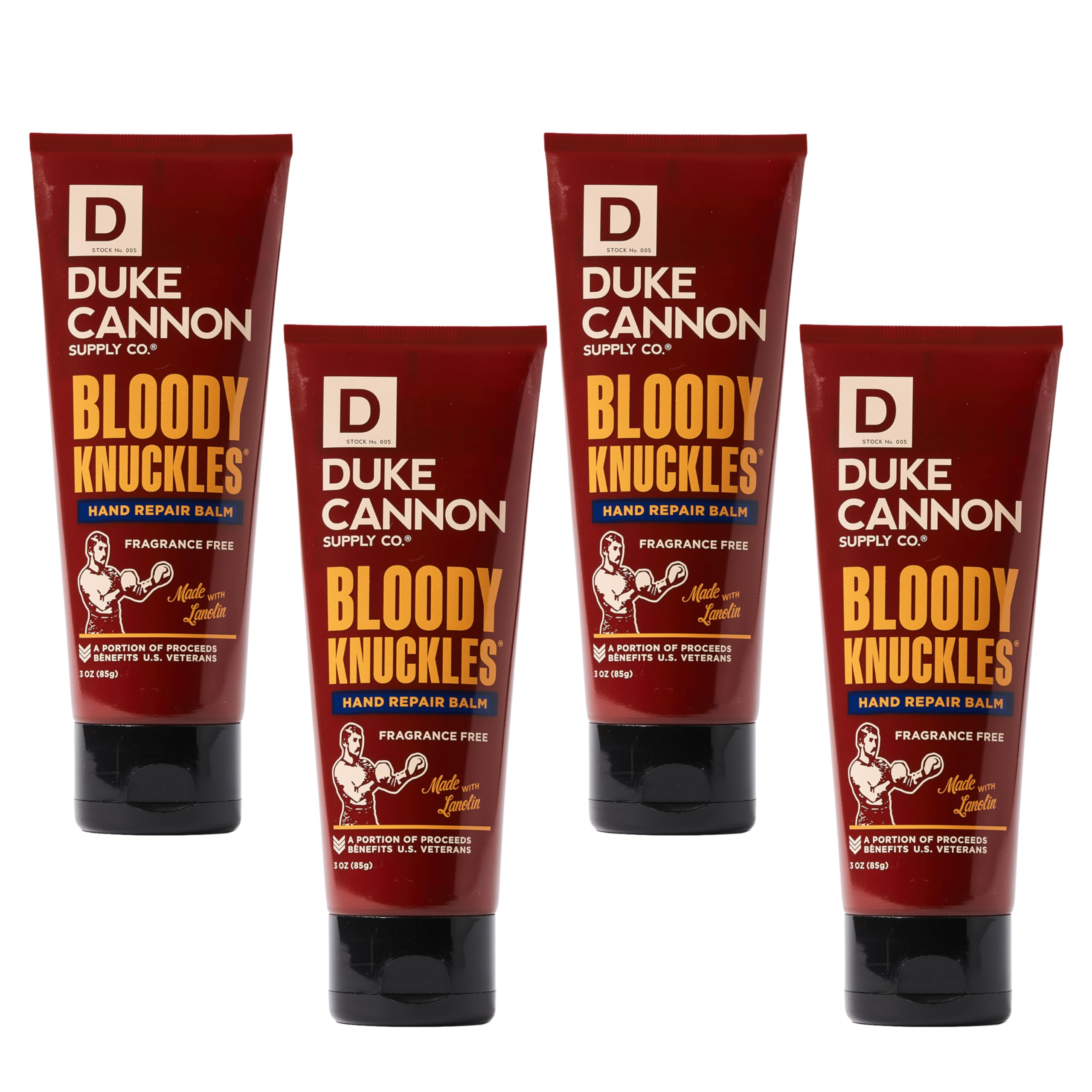 Duke Cannon Bloody Knuckles balm travel 3oz tube delivers on-the-go moisture.