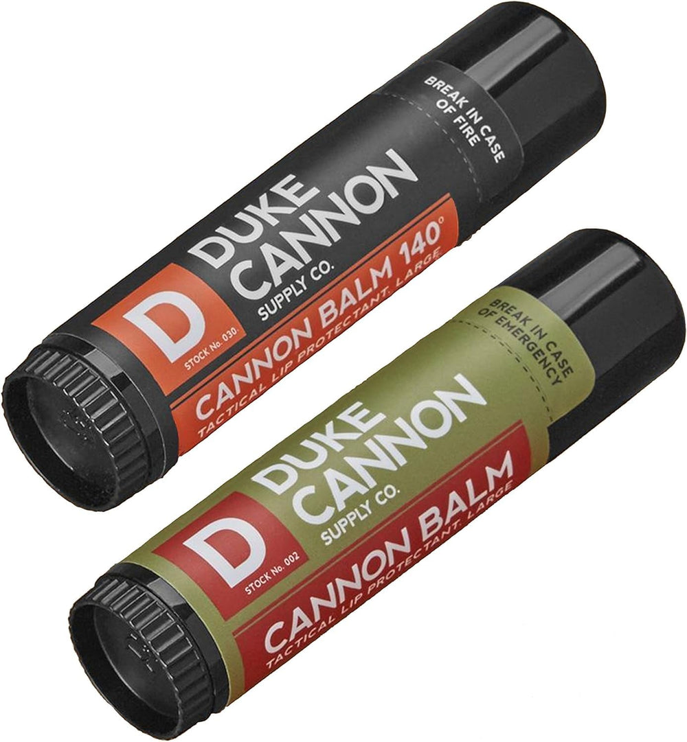 Duke Cannon Lip Balm 140deg SPF30 front view for outdoor protection