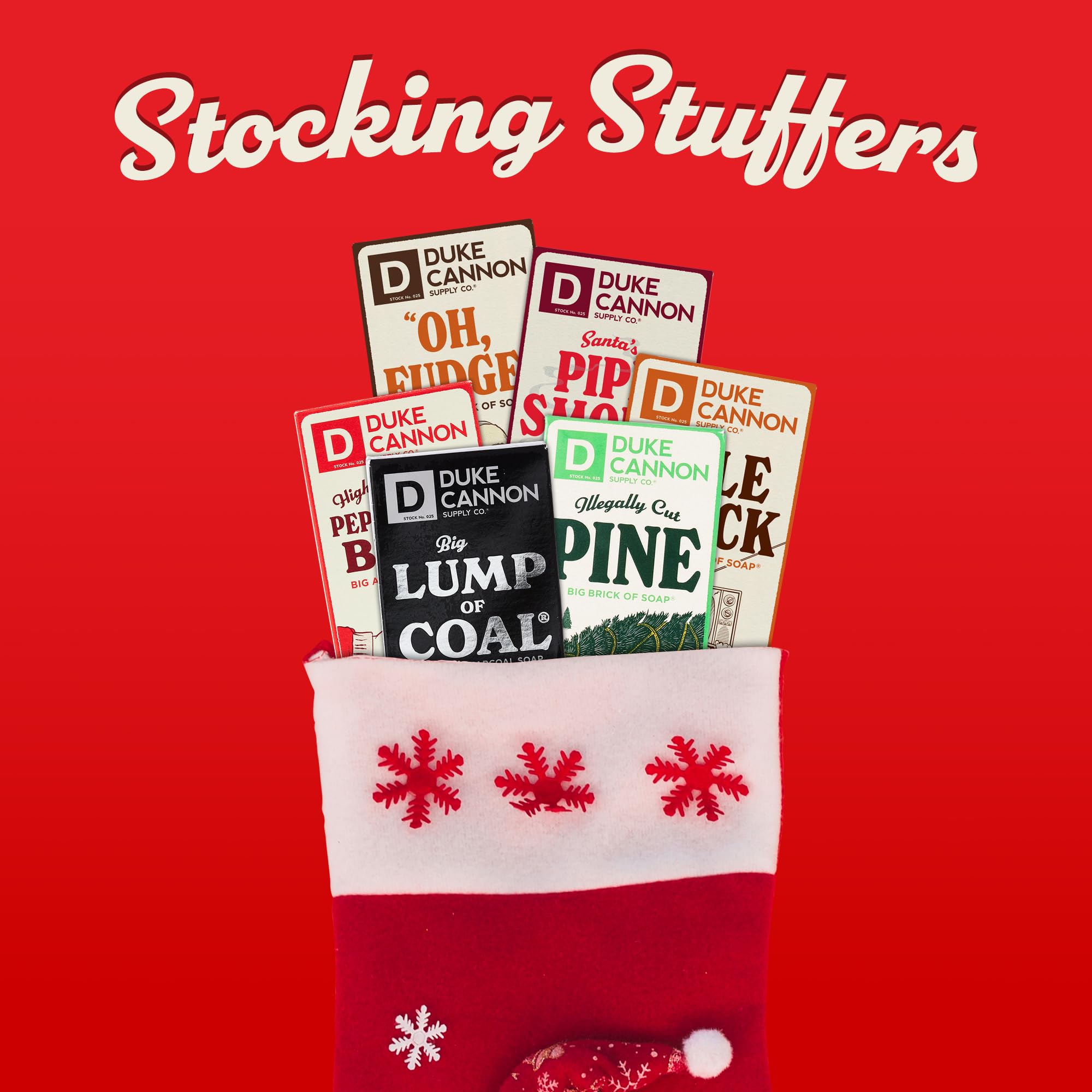 Duke Cannon Holiday Variety 3-pack box with gift-ready packaging