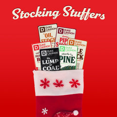Duke Cannon Holiday Variety 3-pack box with gift-ready packaging