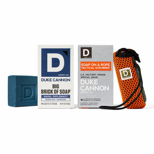 Duke Cannon Naval Diplomacy big brick soap for daily cleansing and fresh scent