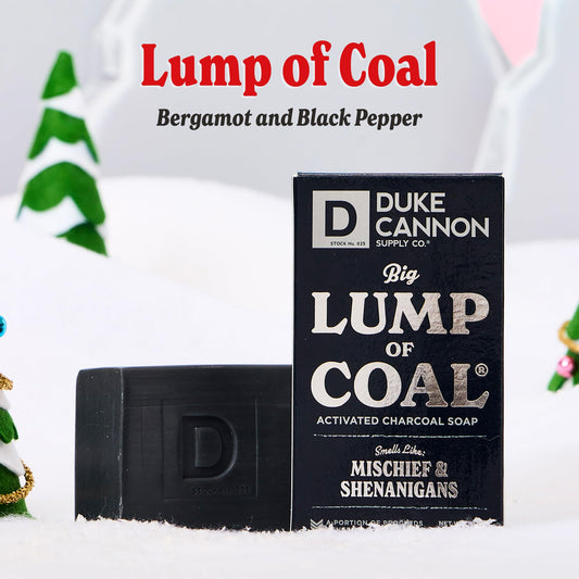 Duke Cannon Santa’s Pipe Smoke scent brick with tobacco amber notes.