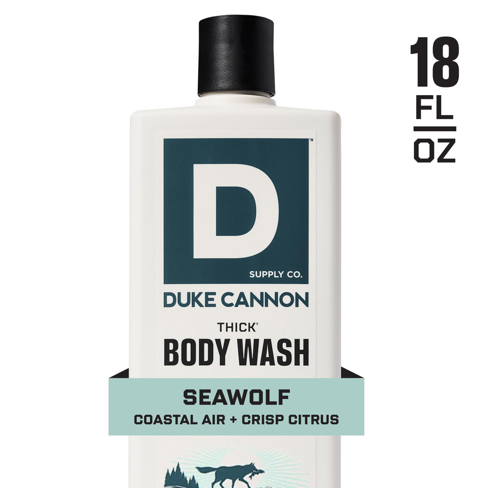 Duke Cannon Seawolf three-pack display signals value and long-lasting supply.