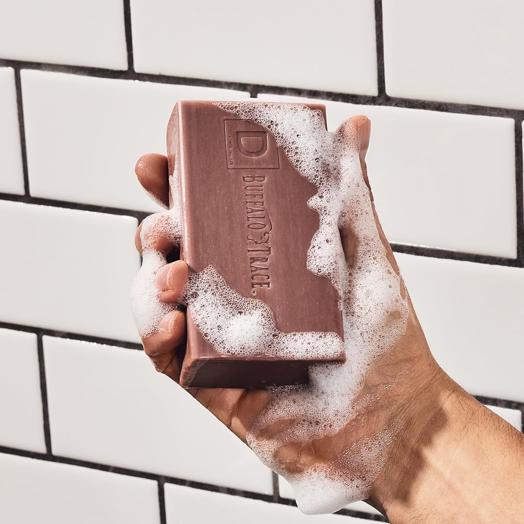 Duke Cannon Tactical Scrubber buffalo-trace-bourbon infusion enhances the wash experience