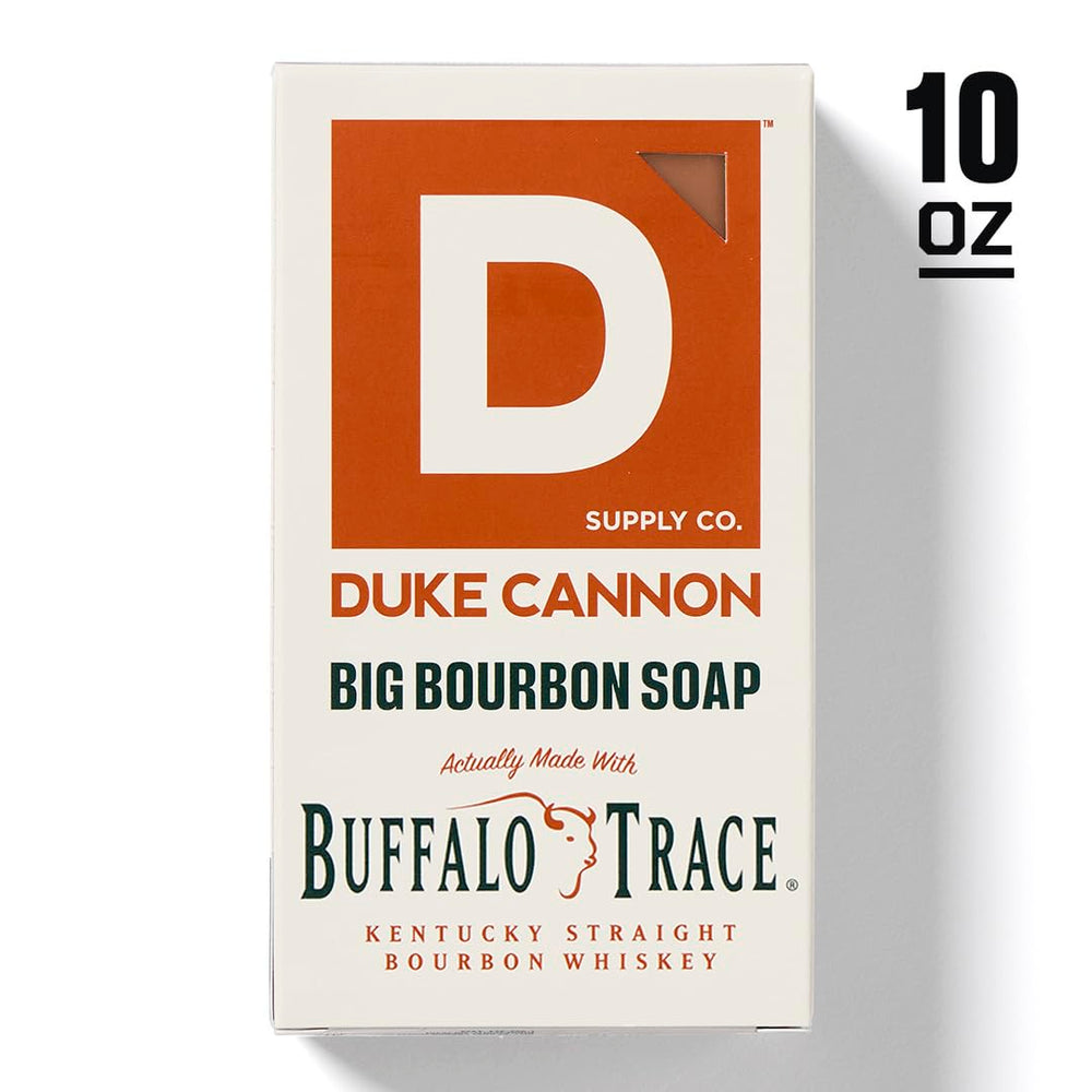 Duke Cannon Tactical Scrubber oak-barrel-scent adds a rich masculine aroma