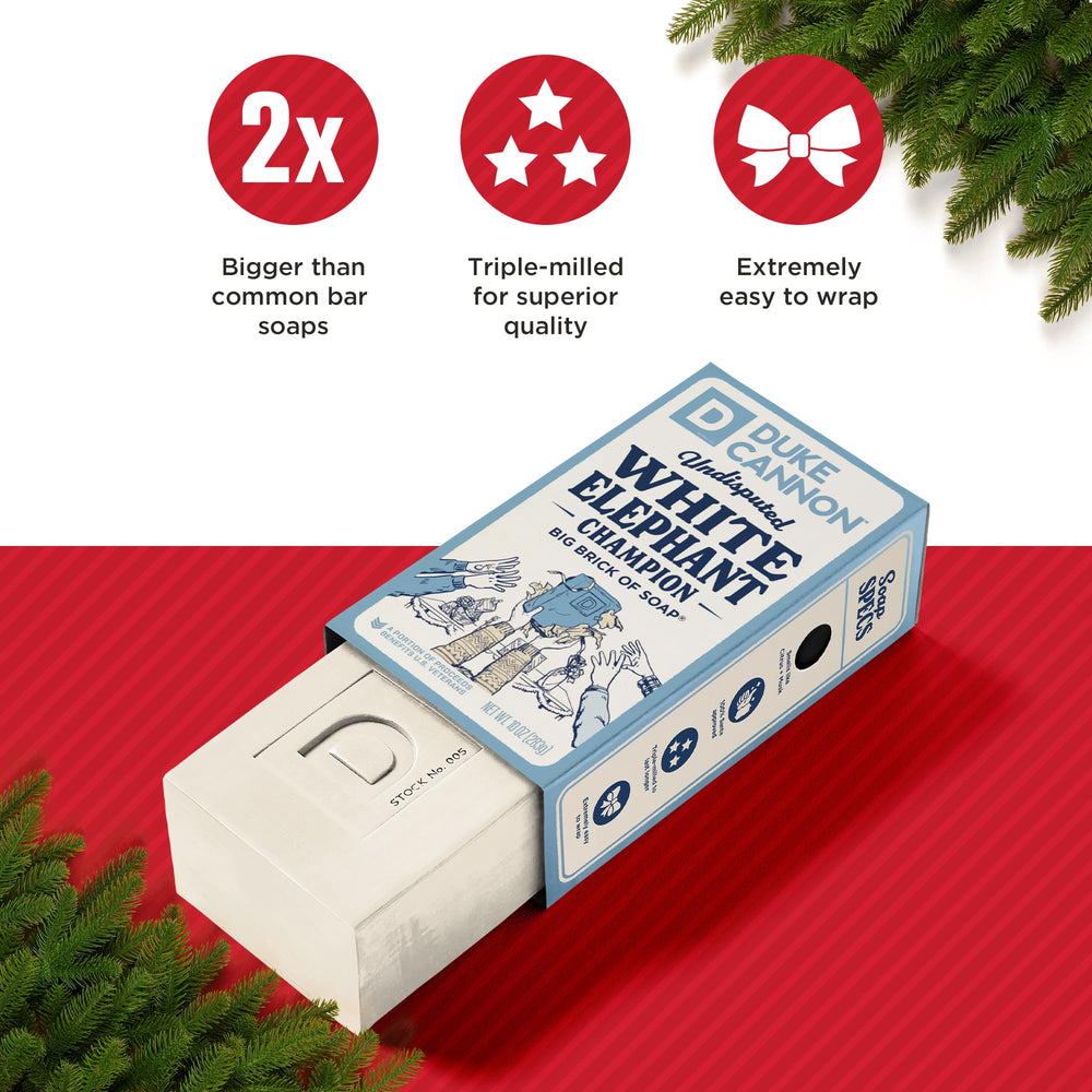 Dense, rich lather from Duke Cannon triple-milled formula.