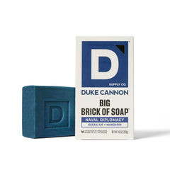Duke Cannon USA-made badge highlights American craftsmanship.
