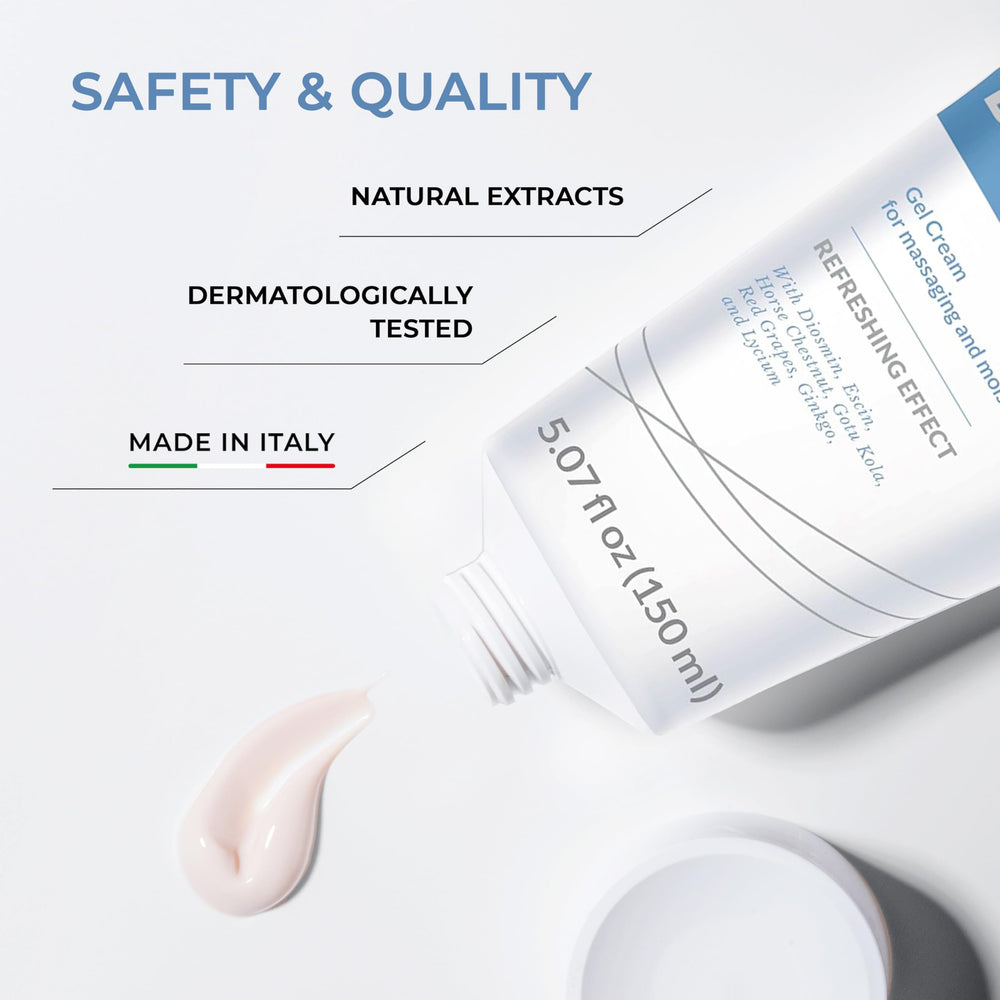Dulàc Diosmin Legs Gel Cream with Centella Asiatica for smooth skin.