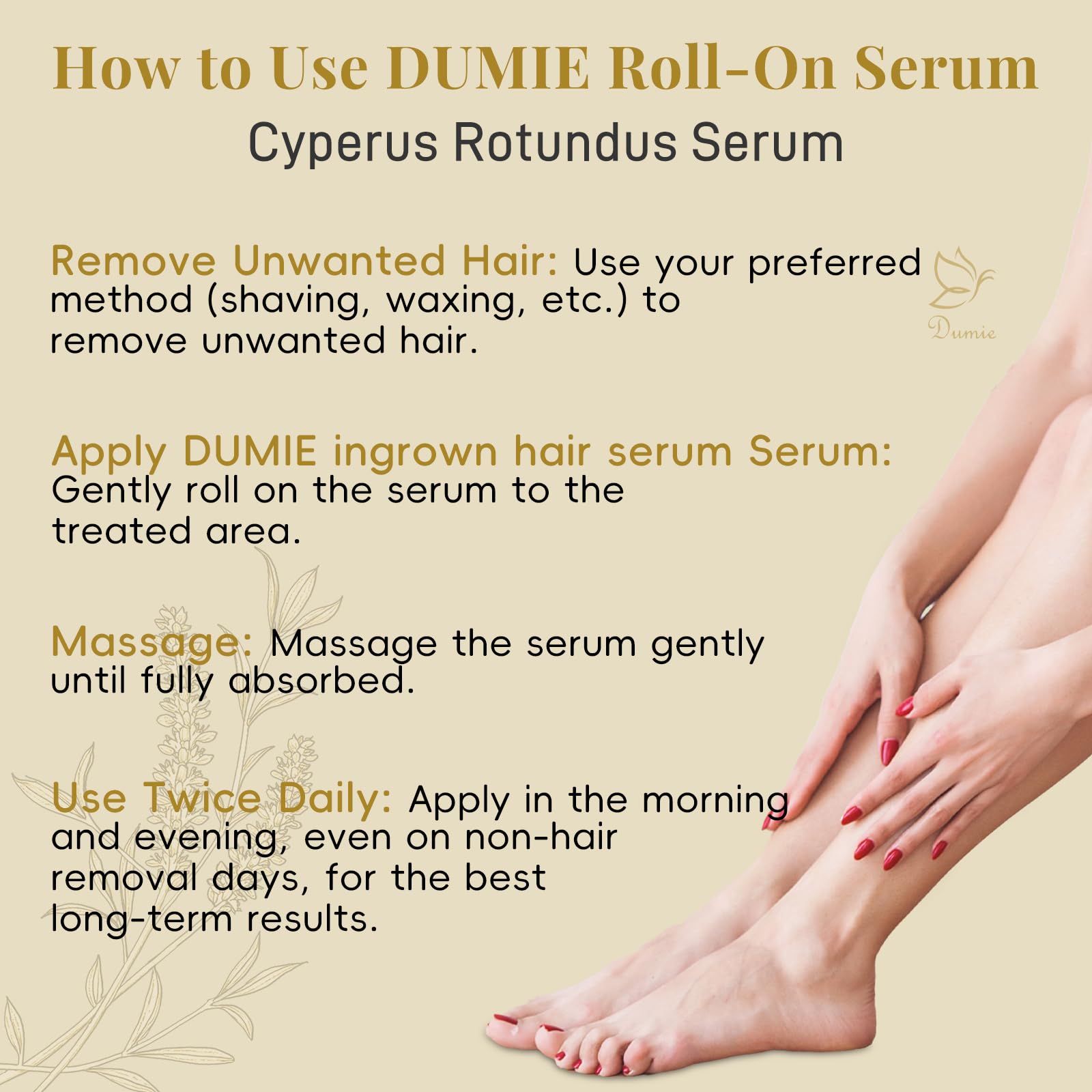 Dumie fragrance-free care ideal for sensitive skin