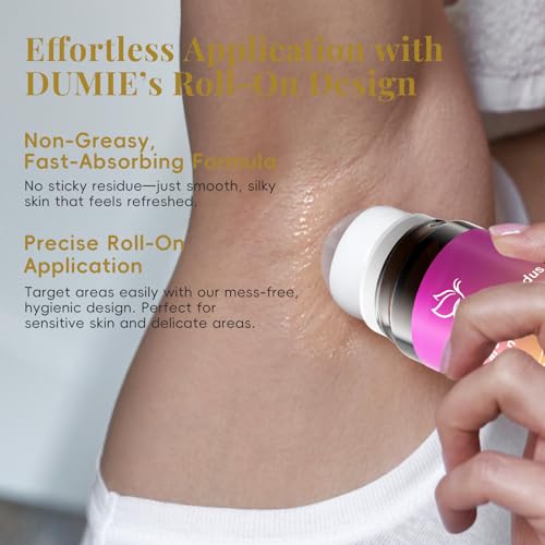 Dumie razor bump treatment in action on skin for calmer results
