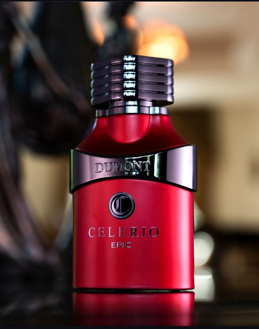 Dumont Celerio Epic label closeup shows premium packaging and quality.