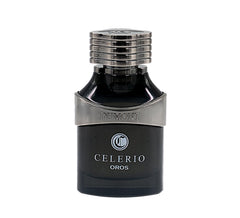 Dumont Celerio Oros spray detail, highlighting long-lasting projection for daily wear.