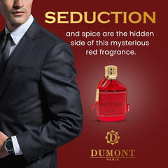 Dumont Nitro Red middle notes image featuring lavender and patchouli for depth