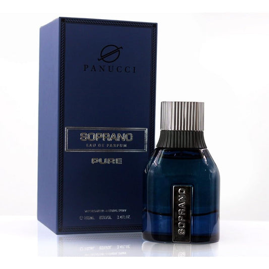 Dumont Soprano Pure EDP bottle on a vanity, ideal for daily elegance and long-lasting scent.