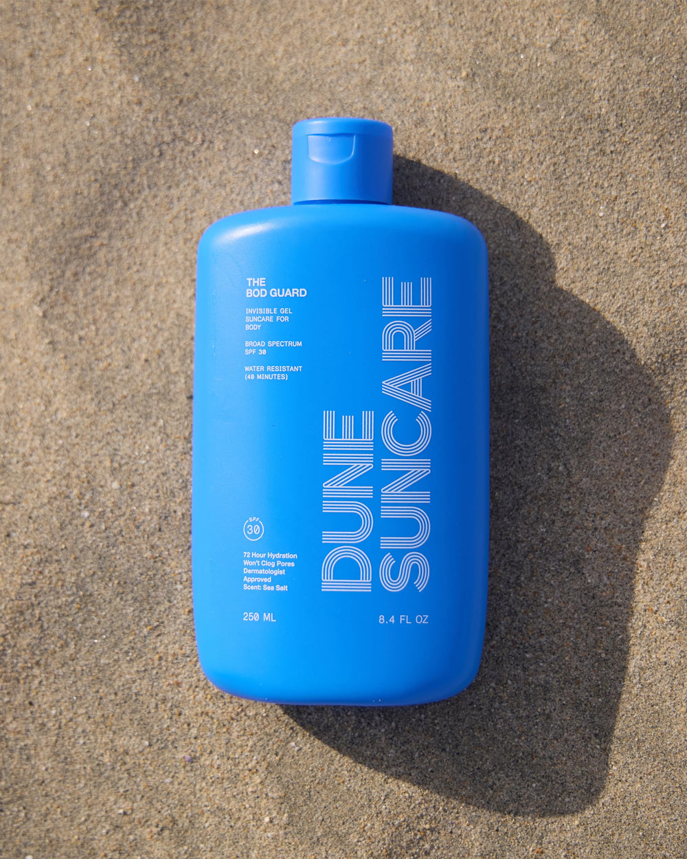 DUNE SUNCARE Bod Guard non-greasy finish suitable for daily wear.