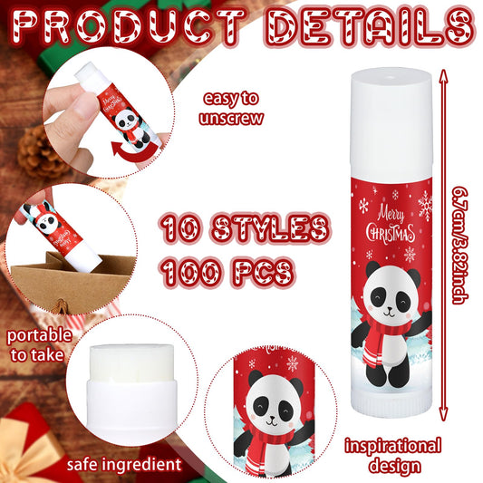 Dunzy polar bear lip balm provides lightweight moisture for dry winter lips