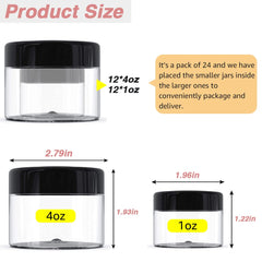 DupakSYS 1 oz jar with lid, ideal for samples and travel