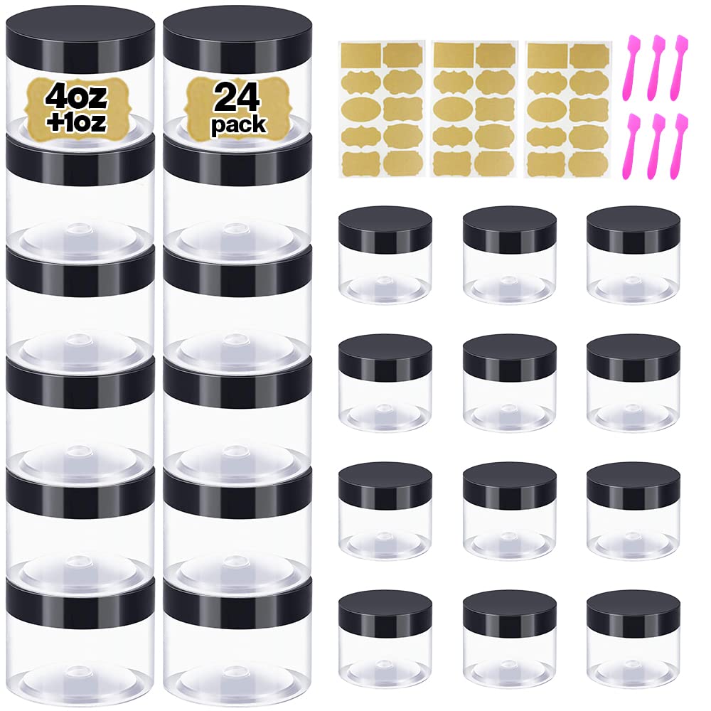 DupakSYS 4 oz jar with lid in a 24-pack for organized cosmetics storage
