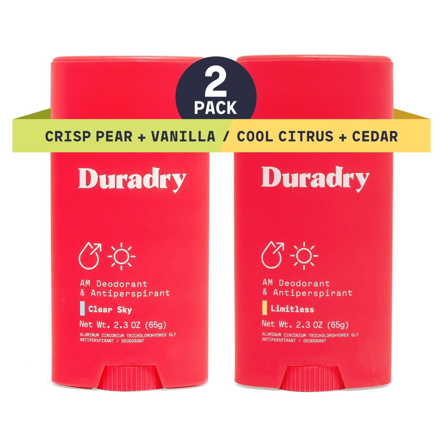 Duradry clinical-strength stick delivering long-lasting odor protection for busy days