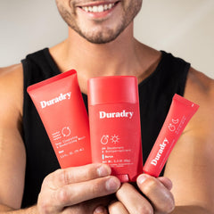 Duradry gel application night image illustrating overnight use.