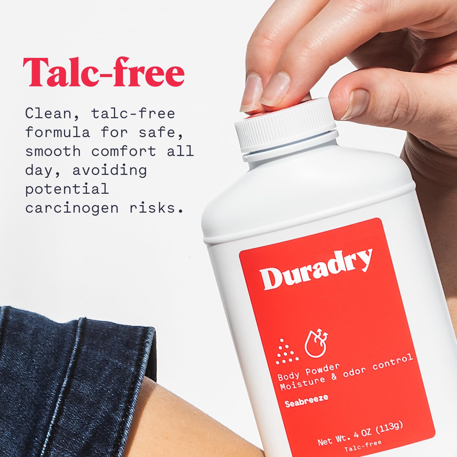 Duradry Seabreeze fragrance swatch reveals the Seabreeze scent.