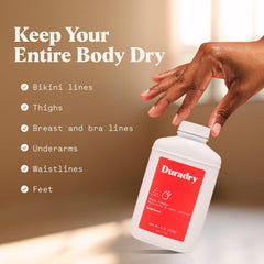 Duradry Seabreeze moisture-absorption action keeps skin dry and comfortable.