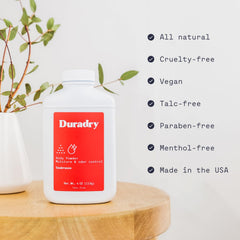 Duradry Seabreeze gentle formula is safe for sensitive skin.