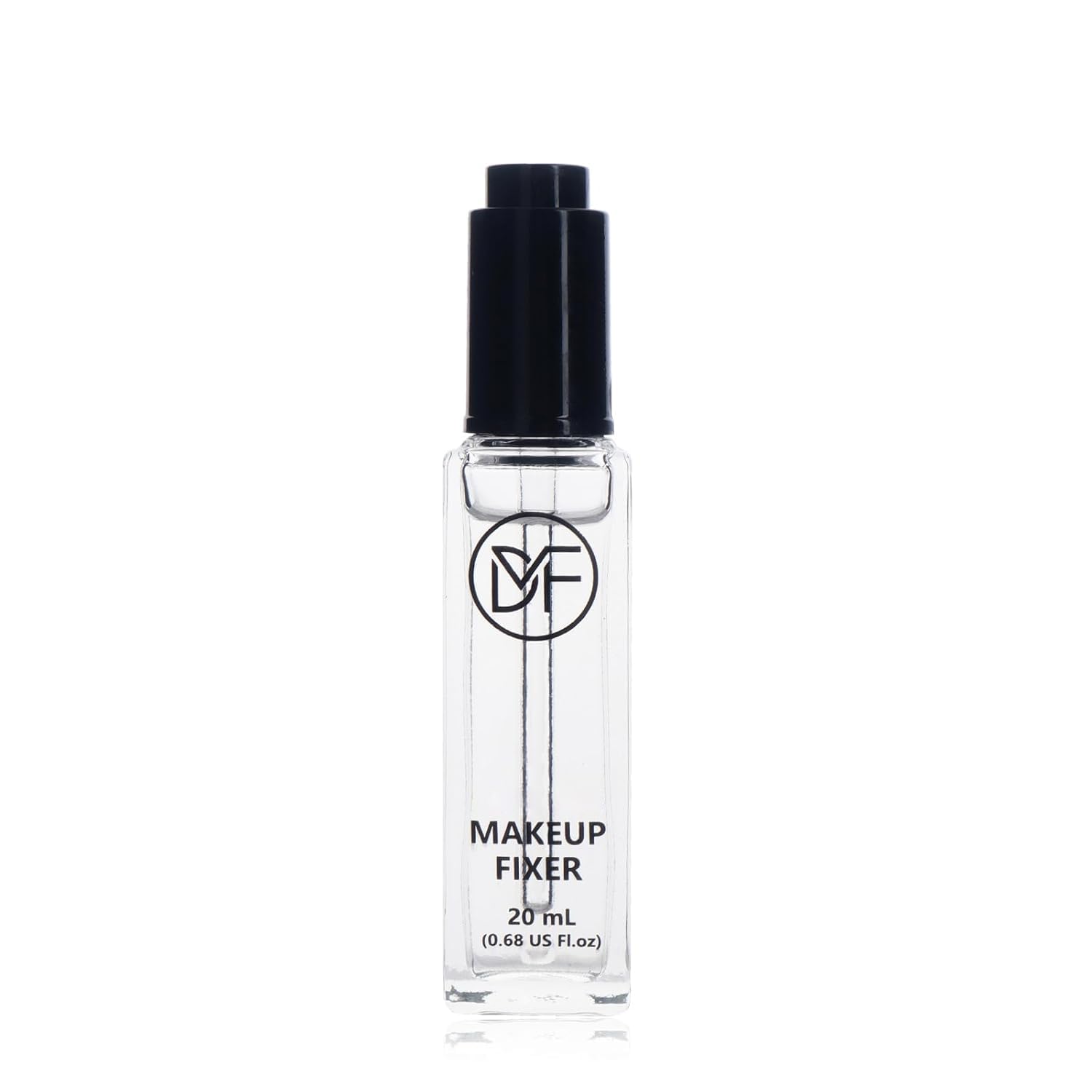 DuralineMakeupFixer bottle closeup showing portable pigment activator for versatile makeup.