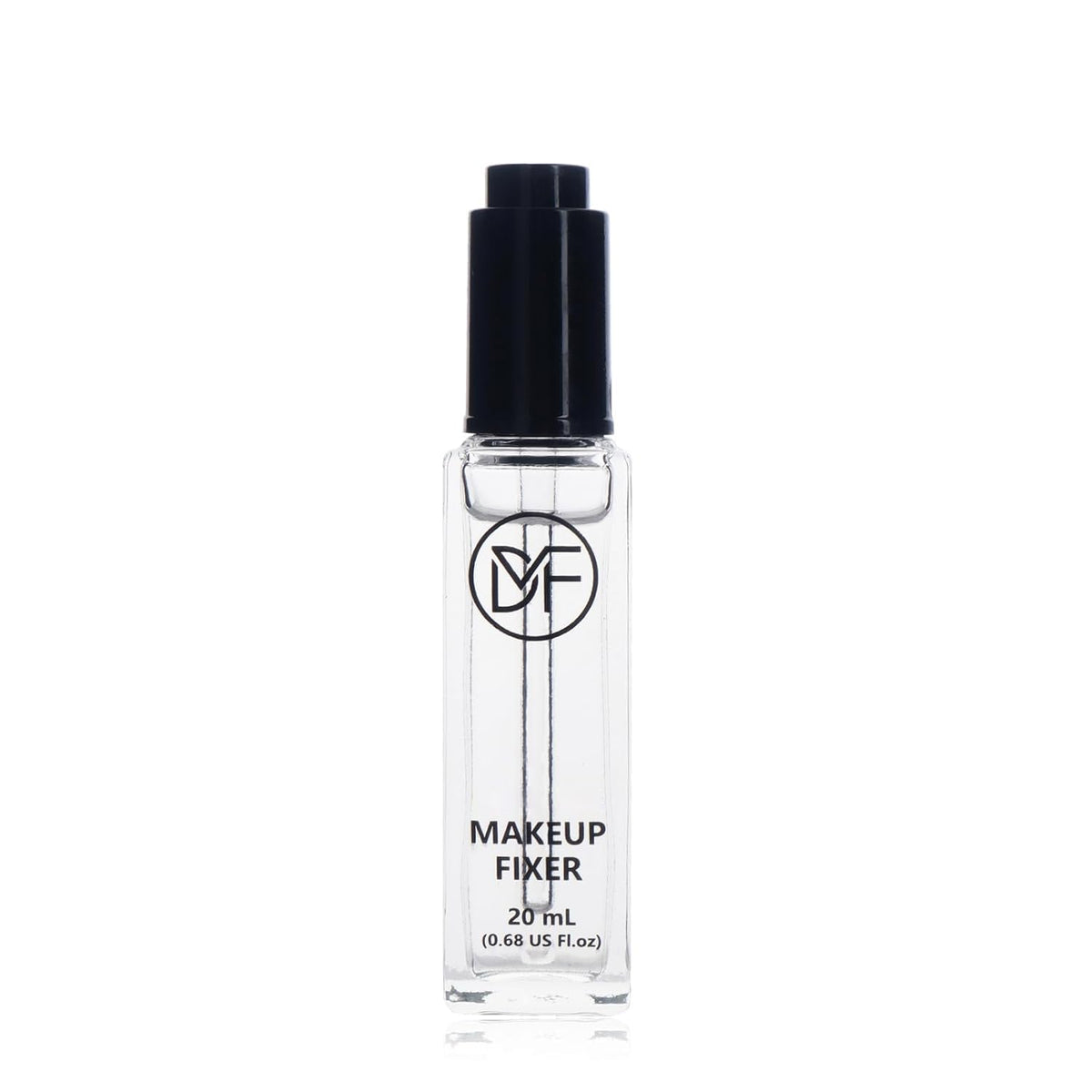 DuralineMakeupFixer bottle closeup showing portable pigment activator for versatile makeup.