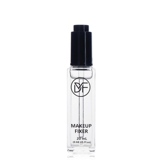 DuralineMakeupFixer bottle closeup showing portable pigment activator for versatile makeup.