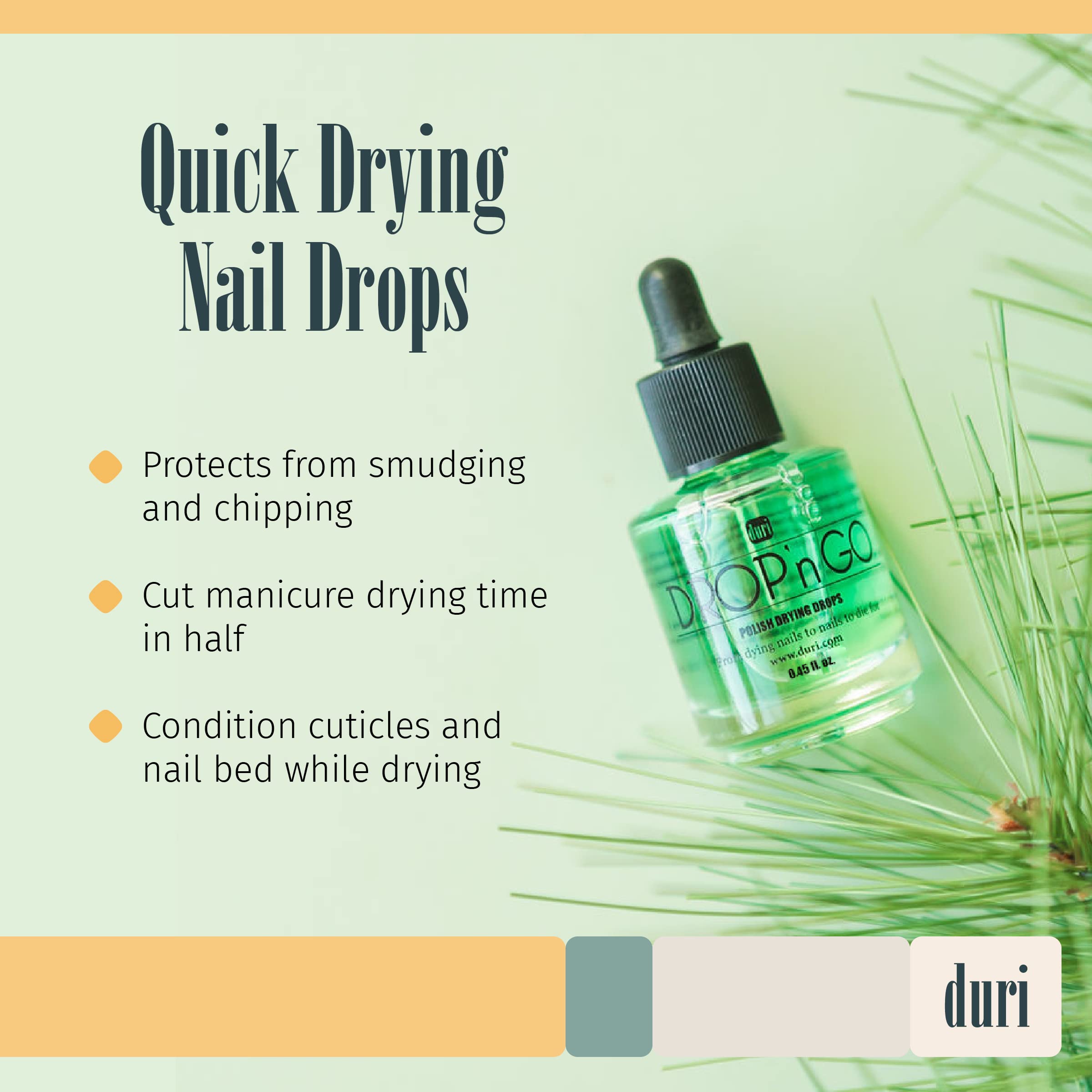 duri brand family-owned story banner builds trust in healthy nail care.