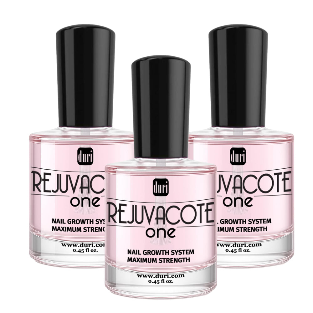 Duri Rejuvacote 1 bottle top view, compact formula for damaged nails.