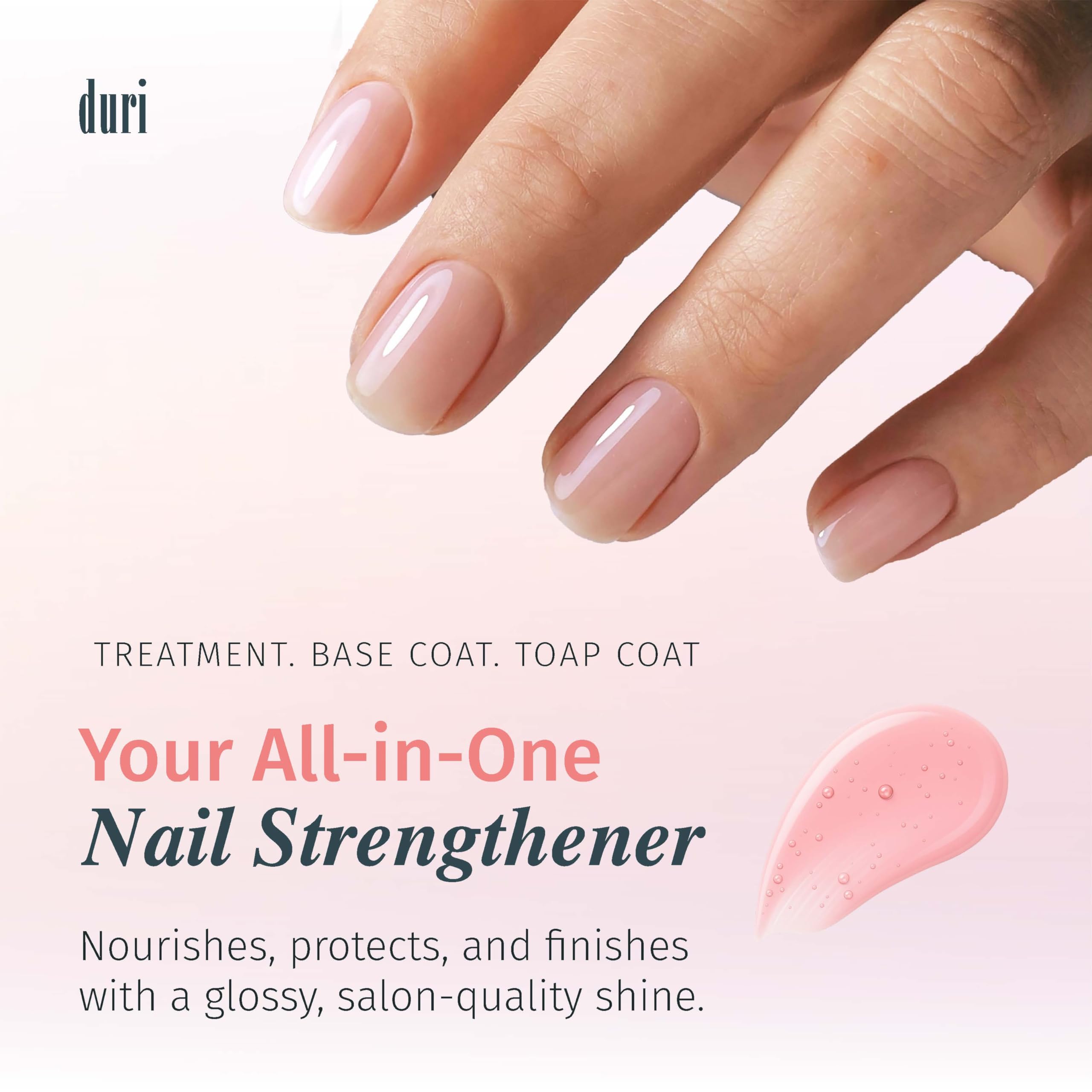 Duri Rejuvacote 1 nails after use show smoother, more flexible nails.