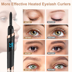 Dust2Oasis heated eyelash curler thermal slot protects skin during use