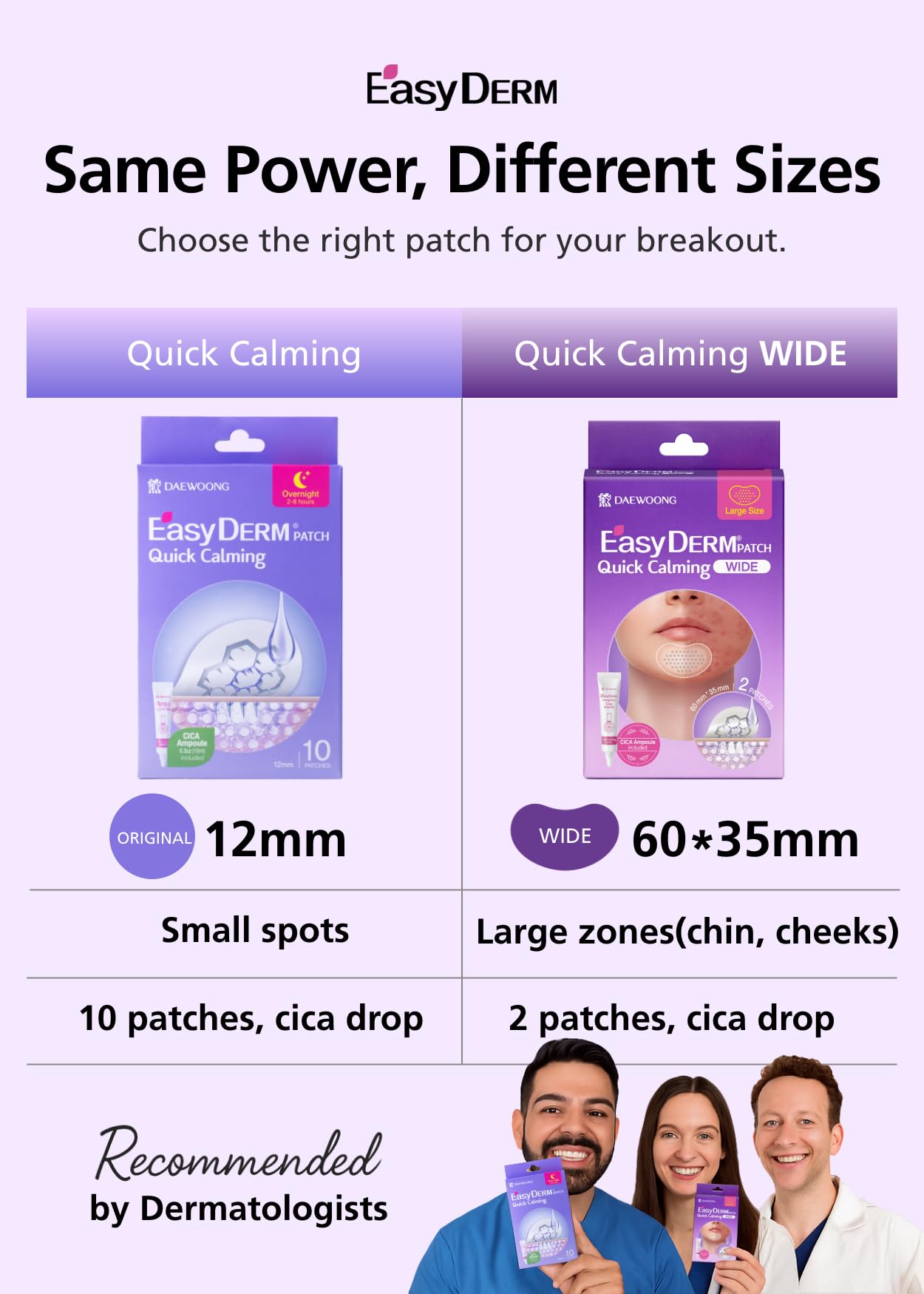 Open pack reveals two bundles and four XL patches.