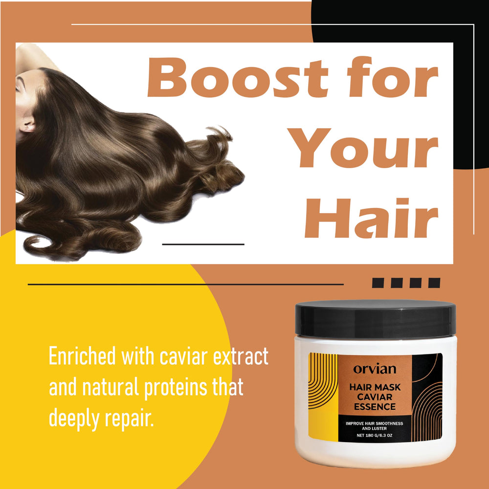 Creamy texture of DYALE Orvian Caviar Hair Mask ready for even application