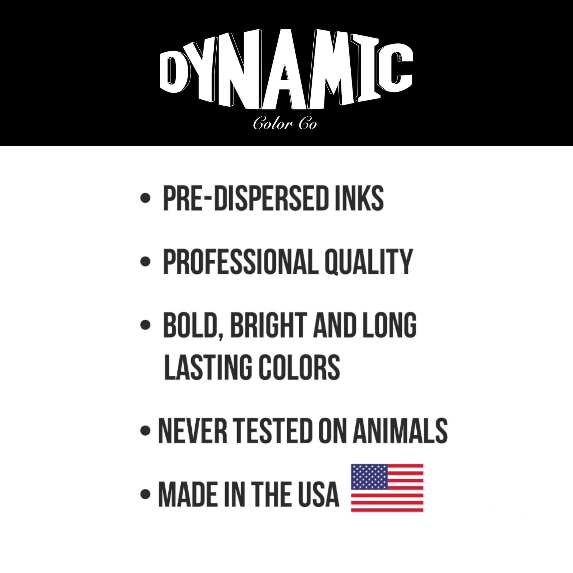 Dynamic Color Co 1oz bottle offers portable size and steady pigment flow for on-the-go work.