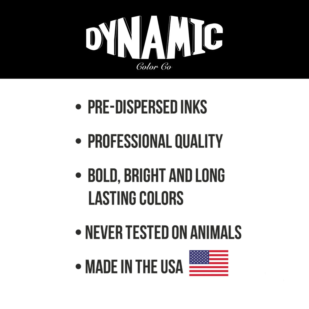 Dynamic Color Co 1oz bottle offers portable size and steady pigment flow for on-the-go work.