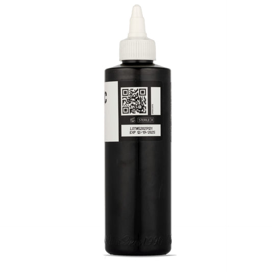 Close-up of Dynamic Color Co ink bottle label showing authenticity features