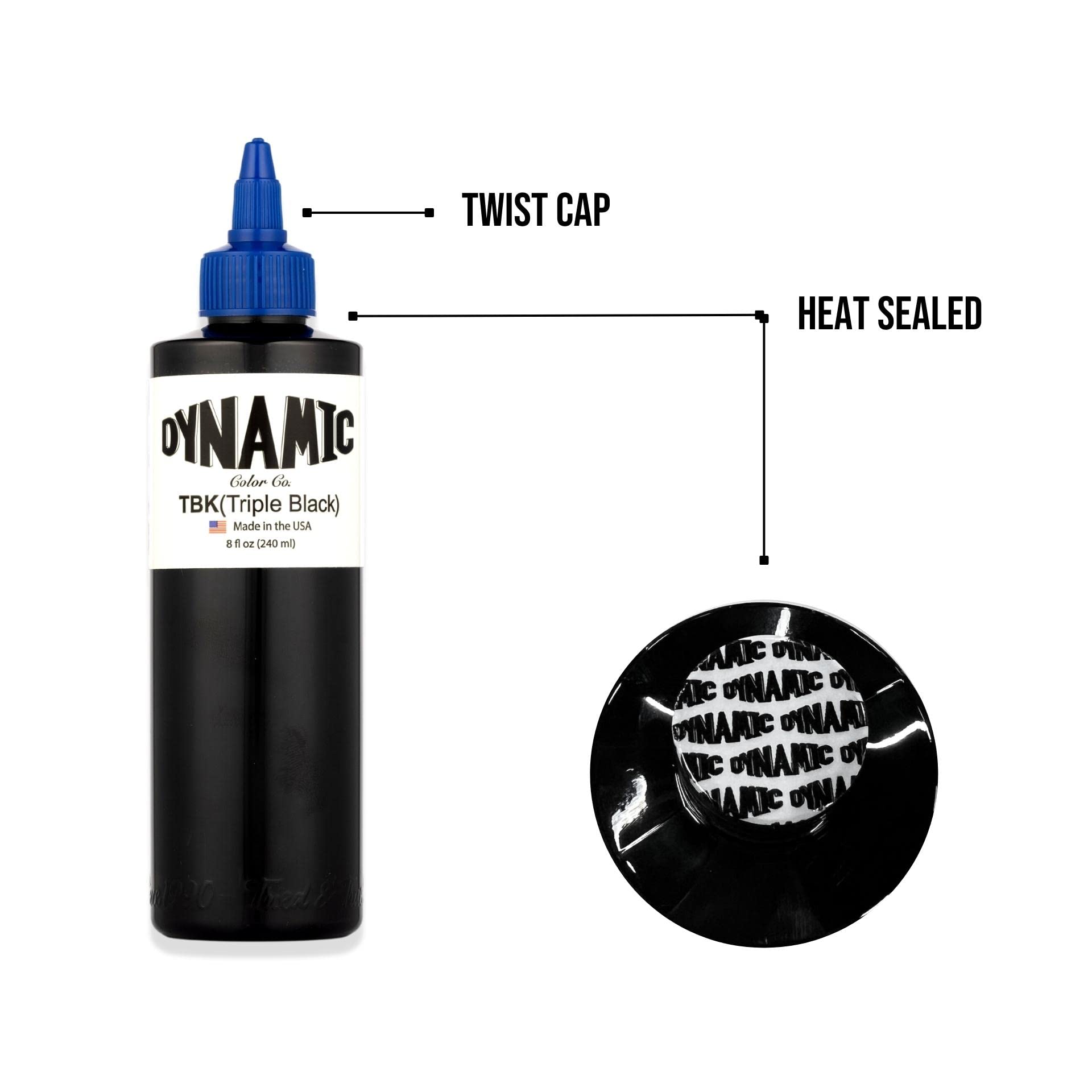 Dynamic Color Co ink bottle outline to create sharp, defined lines.