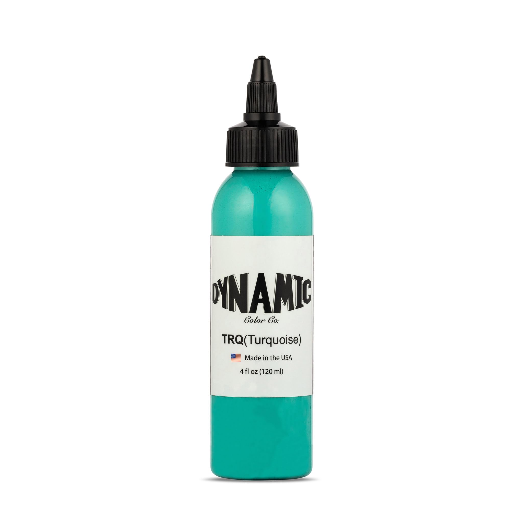 Dynamic Color Co turquoise ink bottle showcases rich color for crisp outlines and shading.