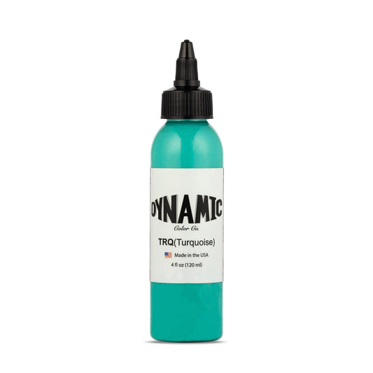 Dynamic Color Co turquoise ink bottle showcases rich color for crisp outlines and shading.